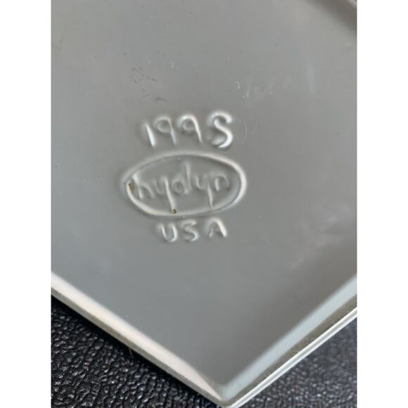 Hyalyn White Ceramic Canister w/ Lid Fruit Motif Wood 199S Vintage MCM - Picture 8 of 16